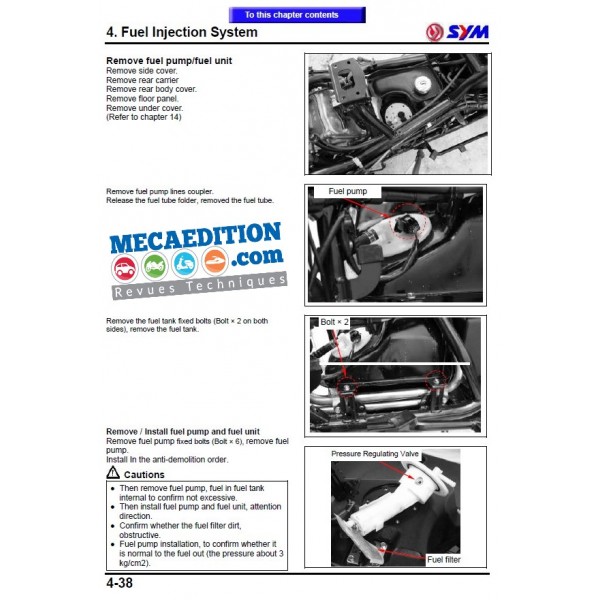 Revue Technique Et Manuel D Atelier Pour Scooter Sym Maxsym I Abs